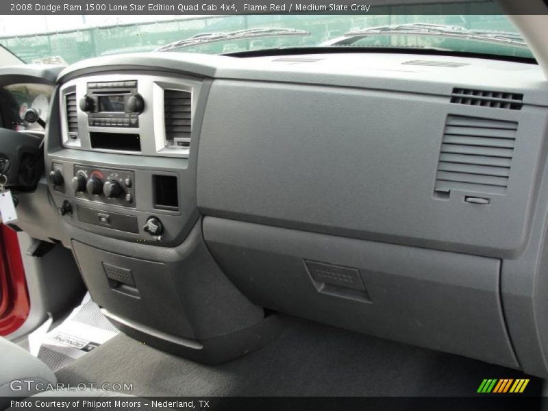 Flame Red / Medium Slate Gray 2008 Dodge Ram 1500 Lone Star Edition Quad Cab 4x4