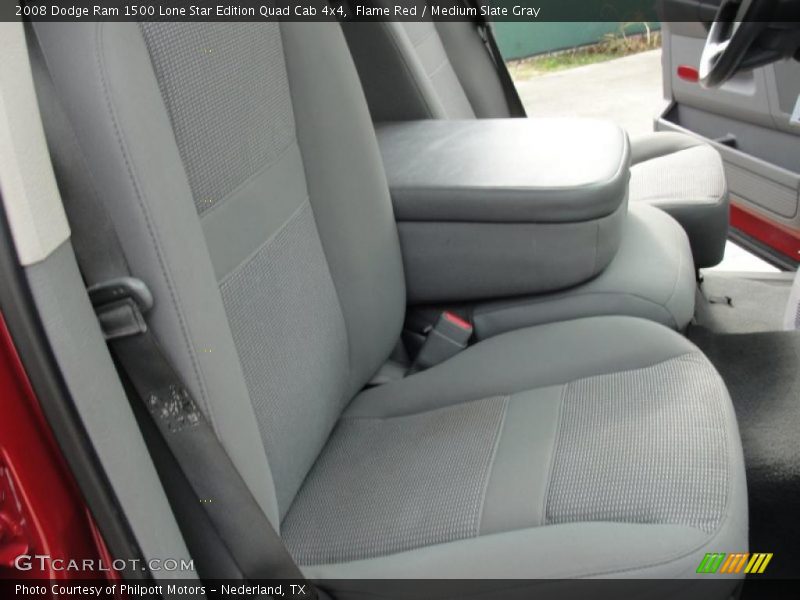 Flame Red / Medium Slate Gray 2008 Dodge Ram 1500 Lone Star Edition Quad Cab 4x4