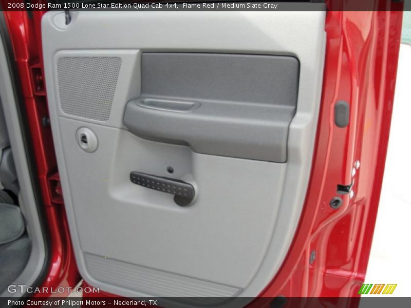 Flame Red / Medium Slate Gray 2008 Dodge Ram 1500 Lone Star Edition Quad Cab 4x4