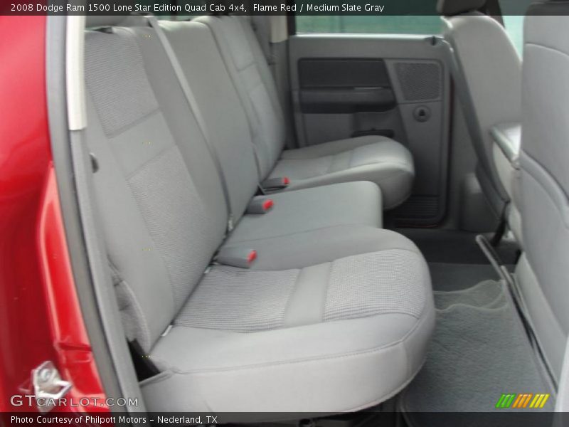 Flame Red / Medium Slate Gray 2008 Dodge Ram 1500 Lone Star Edition Quad Cab 4x4