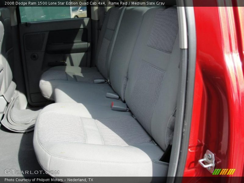 Flame Red / Medium Slate Gray 2008 Dodge Ram 1500 Lone Star Edition Quad Cab 4x4