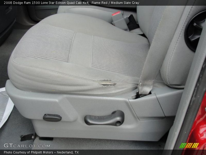 Flame Red / Medium Slate Gray 2008 Dodge Ram 1500 Lone Star Edition Quad Cab 4x4