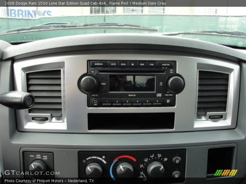 Flame Red / Medium Slate Gray 2008 Dodge Ram 1500 Lone Star Edition Quad Cab 4x4