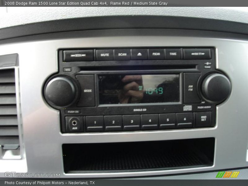 Flame Red / Medium Slate Gray 2008 Dodge Ram 1500 Lone Star Edition Quad Cab 4x4