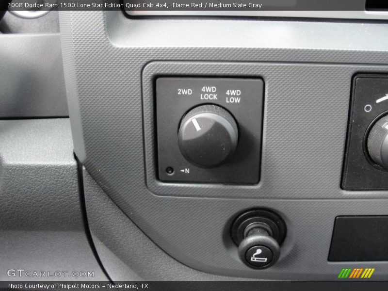 Flame Red / Medium Slate Gray 2008 Dodge Ram 1500 Lone Star Edition Quad Cab 4x4