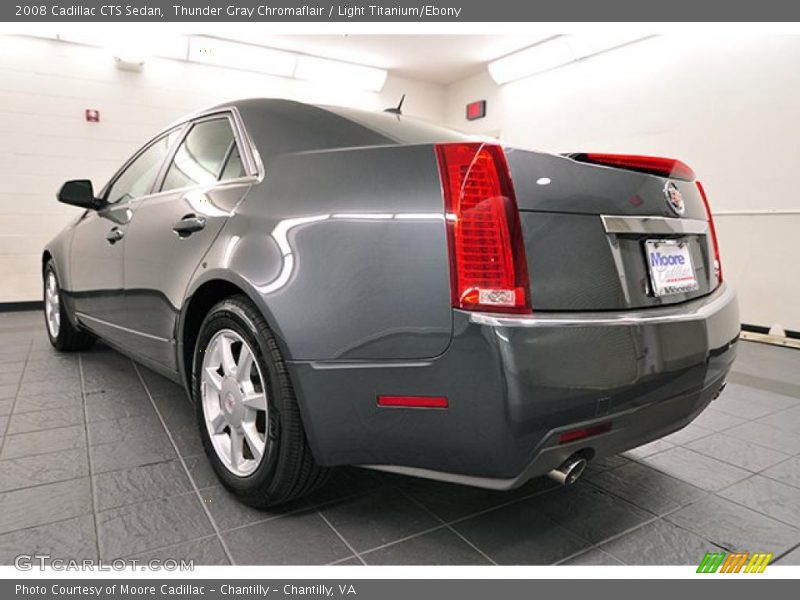 Thunder Gray Chromaflair / Light Titanium/Ebony 2008 Cadillac CTS Sedan