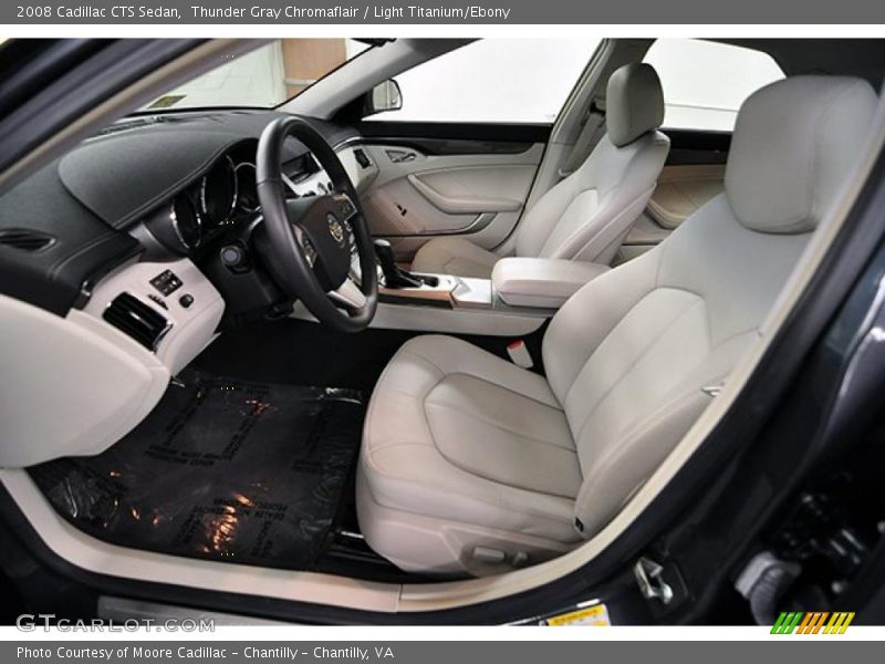 Thunder Gray Chromaflair / Light Titanium/Ebony 2008 Cadillac CTS Sedan