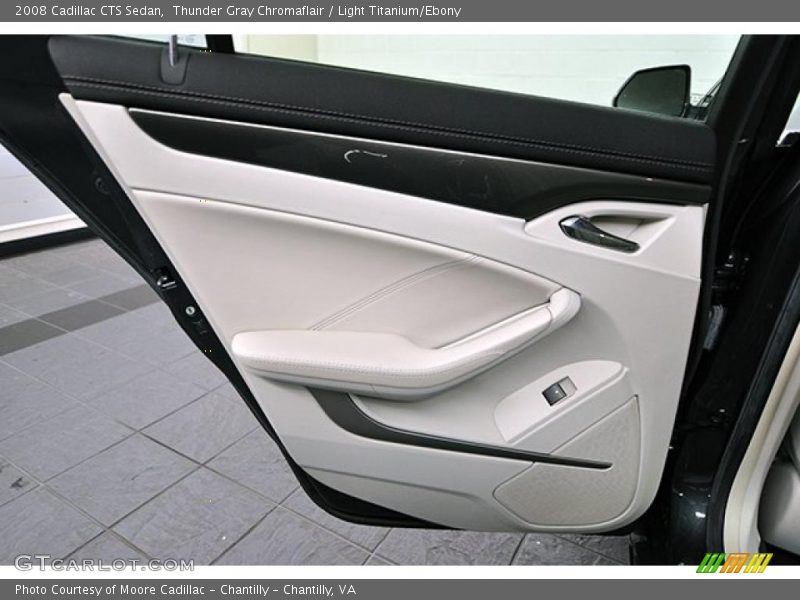 Thunder Gray Chromaflair / Light Titanium/Ebony 2008 Cadillac CTS Sedan