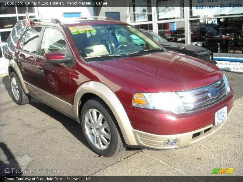 Merlot Metallic / Camel 2008 Ford Taurus X Eddie Bauer