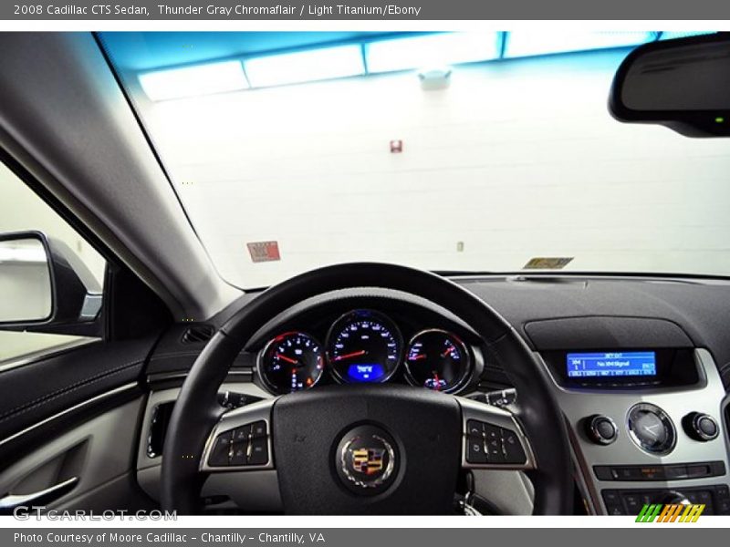 Thunder Gray Chromaflair / Light Titanium/Ebony 2008 Cadillac CTS Sedan