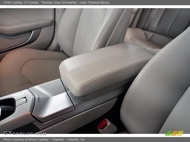 Thunder Gray Chromaflair / Light Titanium/Ebony 2008 Cadillac CTS Sedan