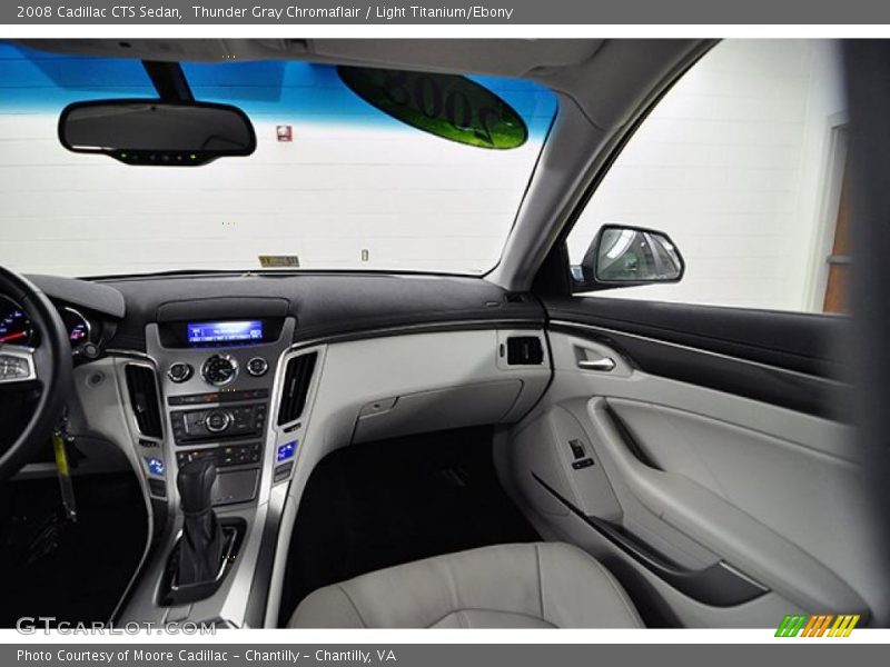 Thunder Gray Chromaflair / Light Titanium/Ebony 2008 Cadillac CTS Sedan