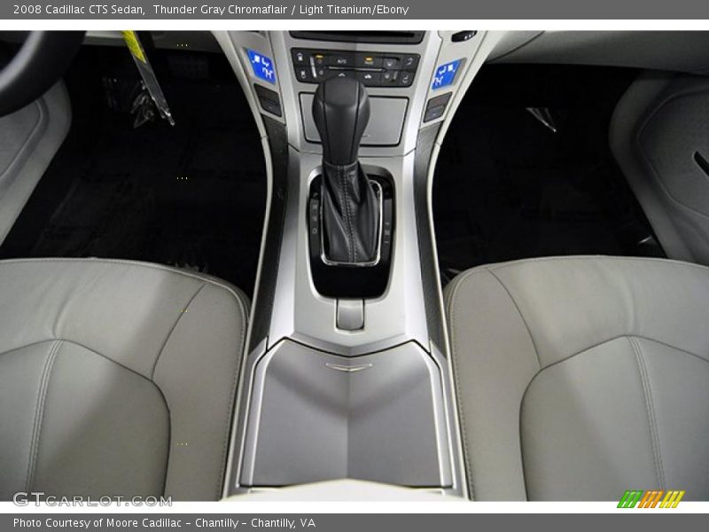 Thunder Gray Chromaflair / Light Titanium/Ebony 2008 Cadillac CTS Sedan