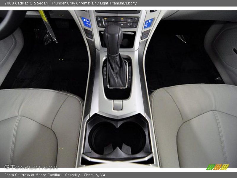 Thunder Gray Chromaflair / Light Titanium/Ebony 2008 Cadillac CTS Sedan