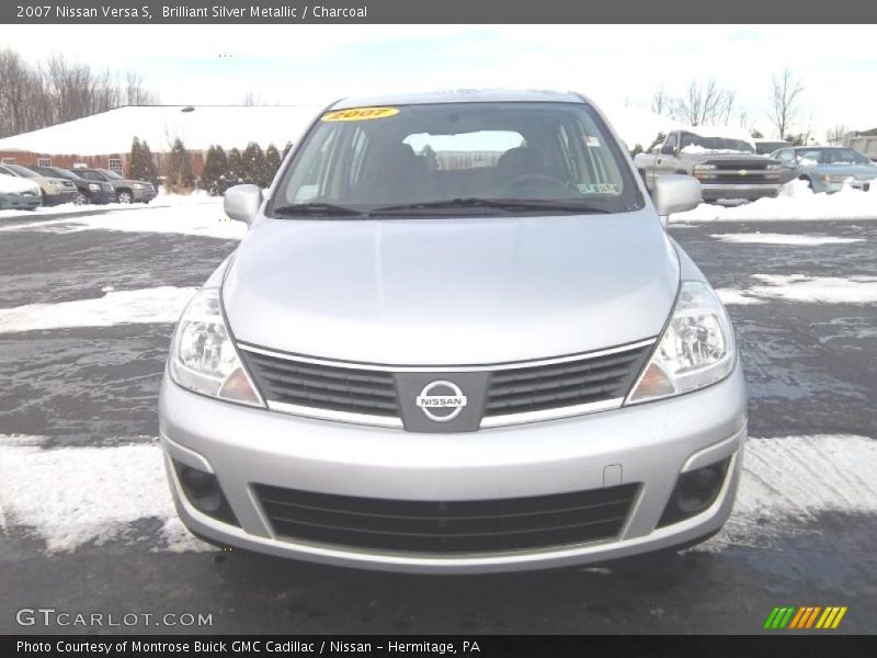 Brilliant Silver Metallic / Charcoal 2007 Nissan Versa S