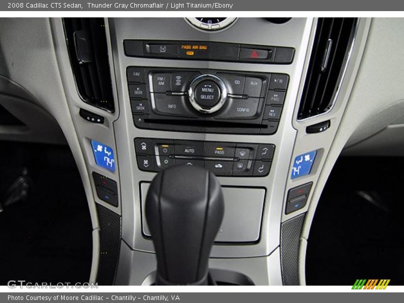 Thunder Gray Chromaflair / Light Titanium/Ebony 2008 Cadillac CTS Sedan
