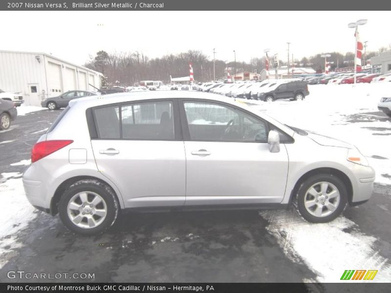 Brilliant Silver Metallic / Charcoal 2007 Nissan Versa S