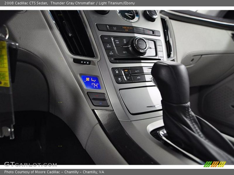 Thunder Gray Chromaflair / Light Titanium/Ebony 2008 Cadillac CTS Sedan