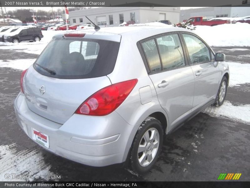 Brilliant Silver Metallic / Charcoal 2007 Nissan Versa S