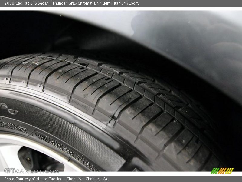 Thunder Gray Chromaflair / Light Titanium/Ebony 2008 Cadillac CTS Sedan
