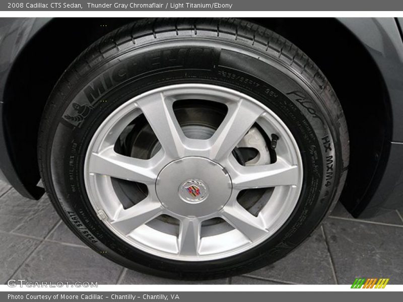 Thunder Gray Chromaflair / Light Titanium/Ebony 2008 Cadillac CTS Sedan