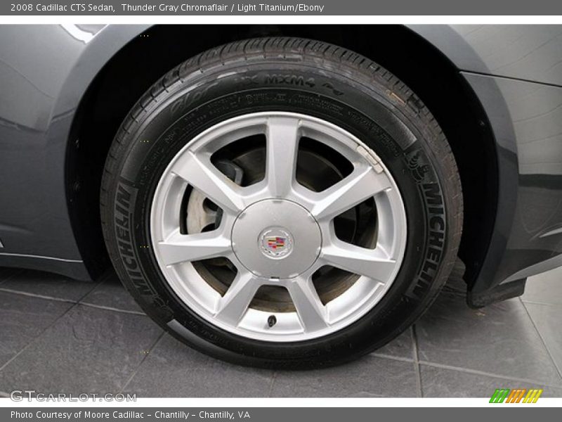 Thunder Gray Chromaflair / Light Titanium/Ebony 2008 Cadillac CTS Sedan