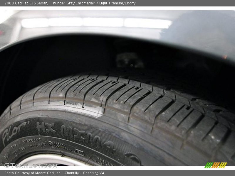 Thunder Gray Chromaflair / Light Titanium/Ebony 2008 Cadillac CTS Sedan