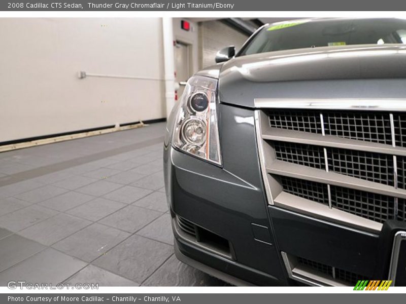 Thunder Gray Chromaflair / Light Titanium/Ebony 2008 Cadillac CTS Sedan