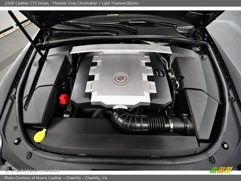 Thunder Gray Chromaflair / Light Titanium/Ebony 2008 Cadillac CTS Sedan