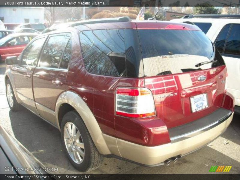 Merlot Metallic / Camel 2008 Ford Taurus X Eddie Bauer