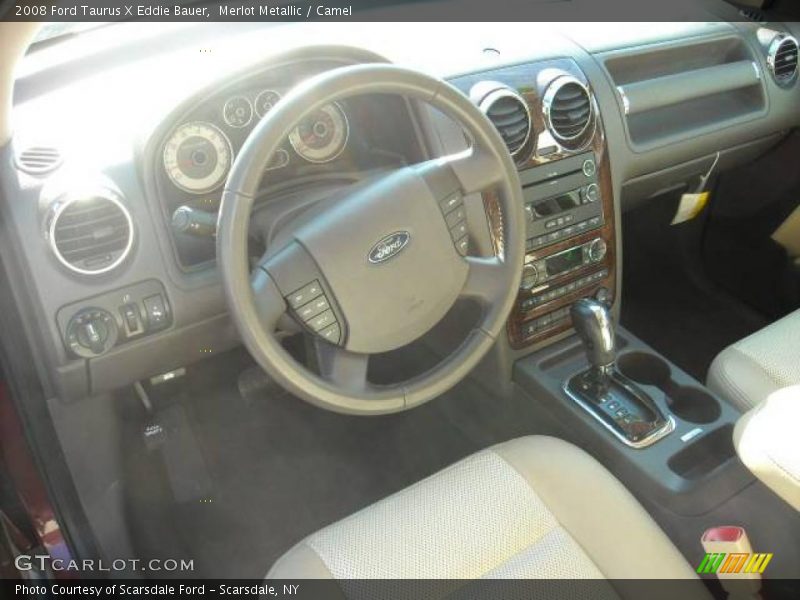 Merlot Metallic / Camel 2008 Ford Taurus X Eddie Bauer