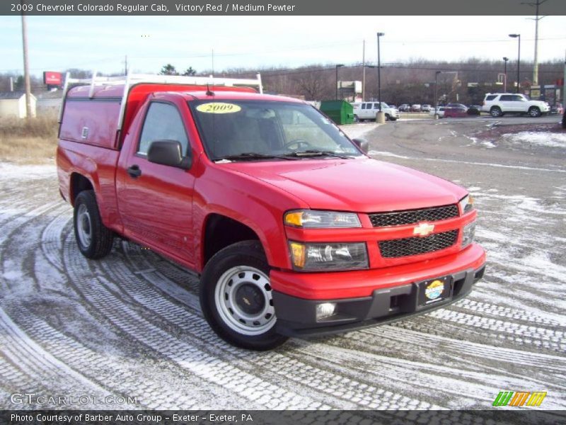 Victory Red / Medium Pewter 2009 Chevrolet Colorado Regular Cab