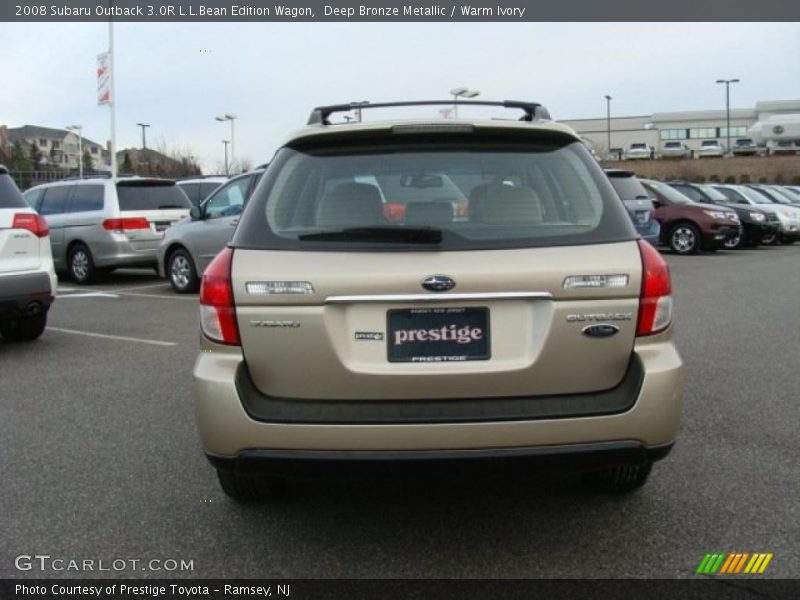 Deep Bronze Metallic / Warm Ivory 2008 Subaru Outback 3.0R L.L.Bean Edition Wagon
