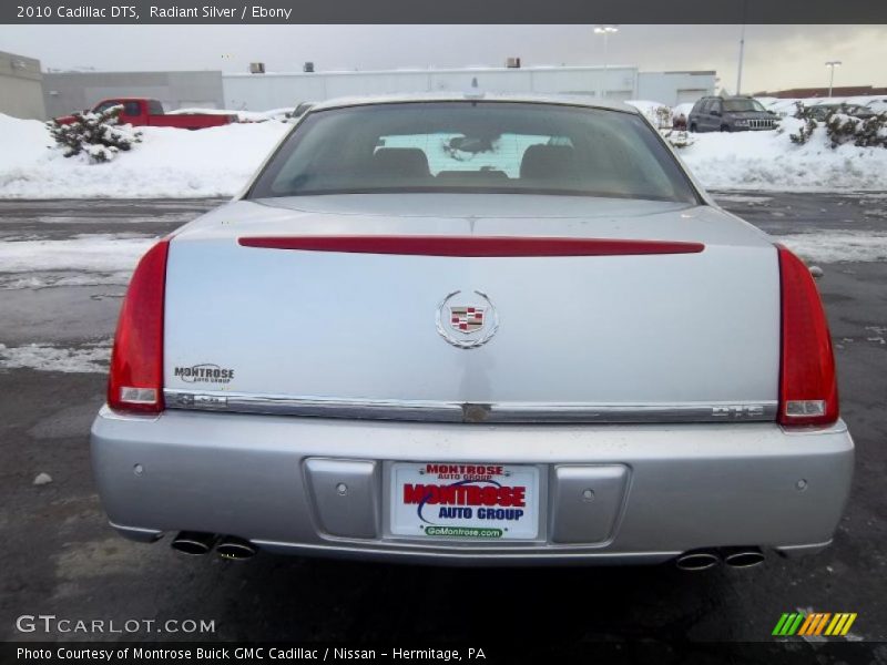 Radiant Silver / Ebony 2010 Cadillac DTS