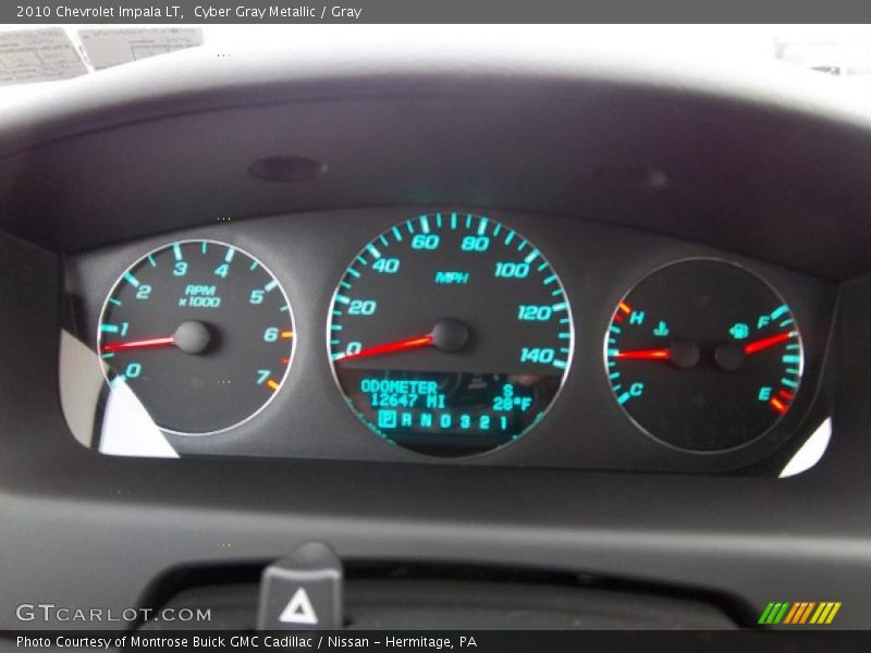 Cyber Gray Metallic / Gray 2010 Chevrolet Impala LT