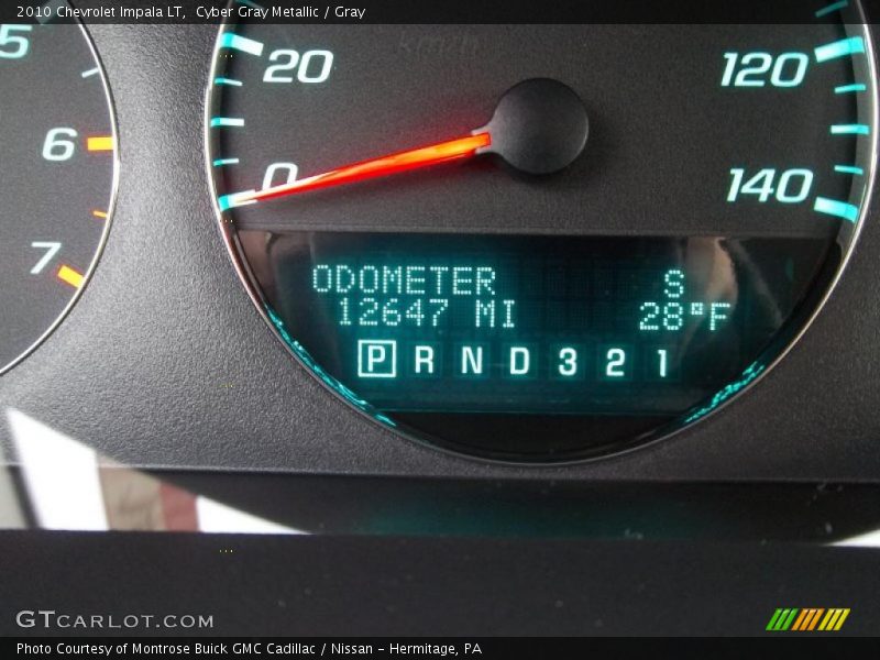 Cyber Gray Metallic / Gray 2010 Chevrolet Impala LT
