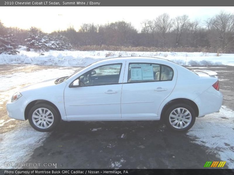 Summit White / Ebony 2010 Chevrolet Cobalt LT Sedan