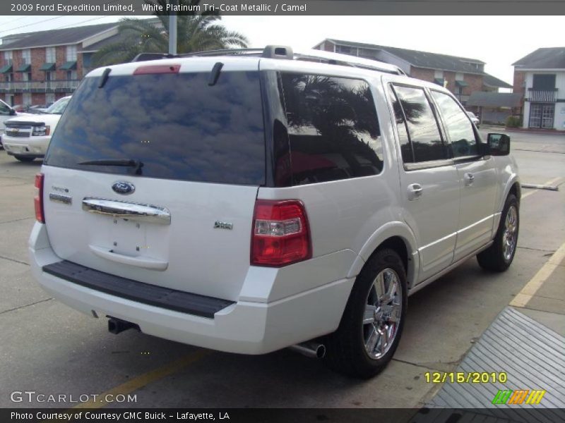 White Platinum Tri-Coat Metallic / Camel 2009 Ford Expedition Limited