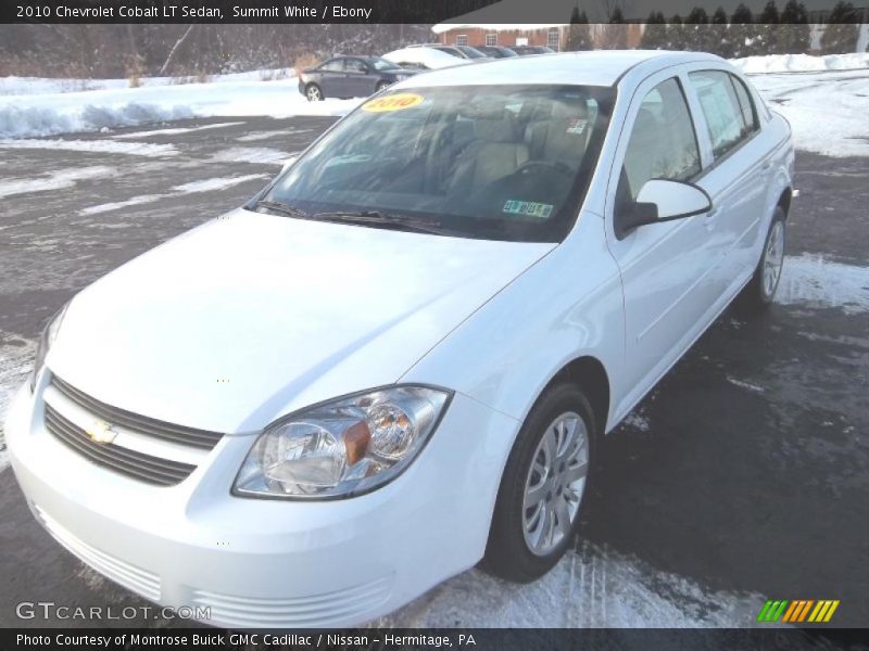 Summit White / Ebony 2010 Chevrolet Cobalt LT Sedan