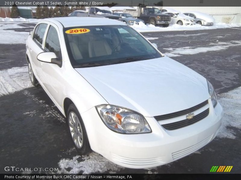 Summit White / Ebony 2010 Chevrolet Cobalt LT Sedan