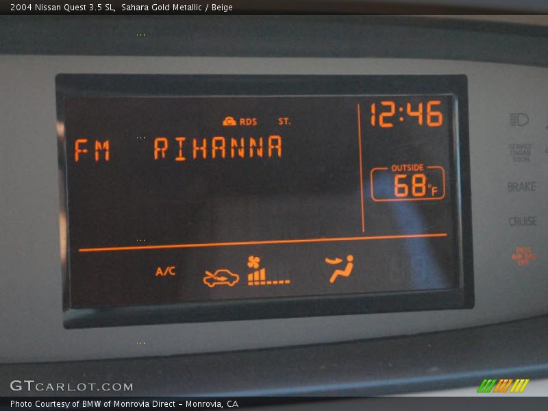 Sahara Gold Metallic / Beige 2004 Nissan Quest 3.5 SL