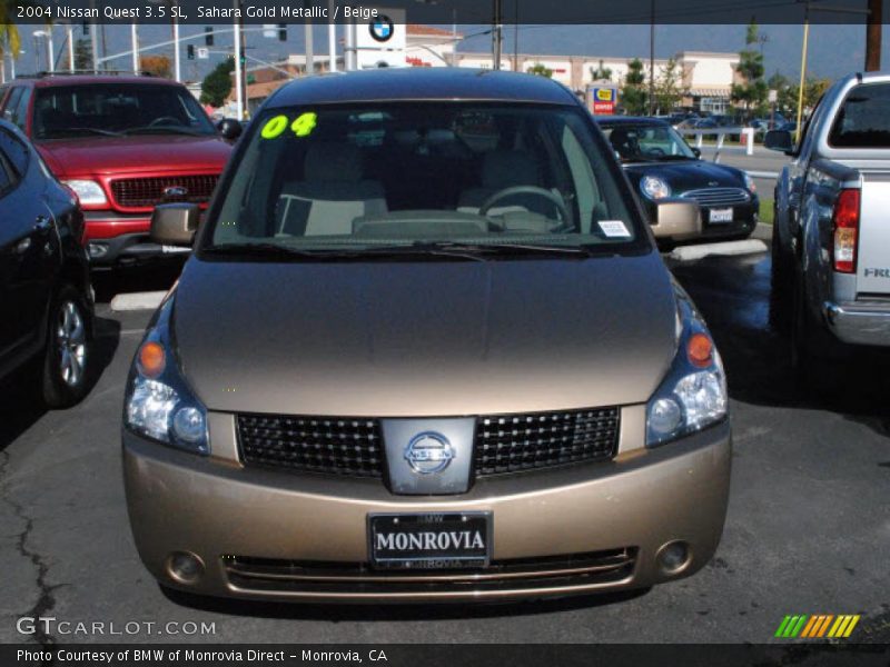 Sahara Gold Metallic / Beige 2004 Nissan Quest 3.5 SL