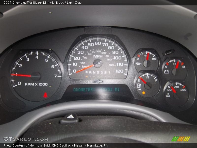 Black / Light Gray 2007 Chevrolet TrailBlazer LT 4x4