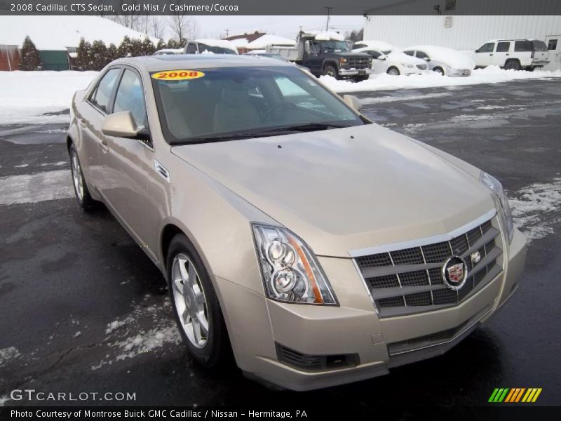 Gold Mist / Cashmere/Cocoa 2008 Cadillac CTS Sedan
