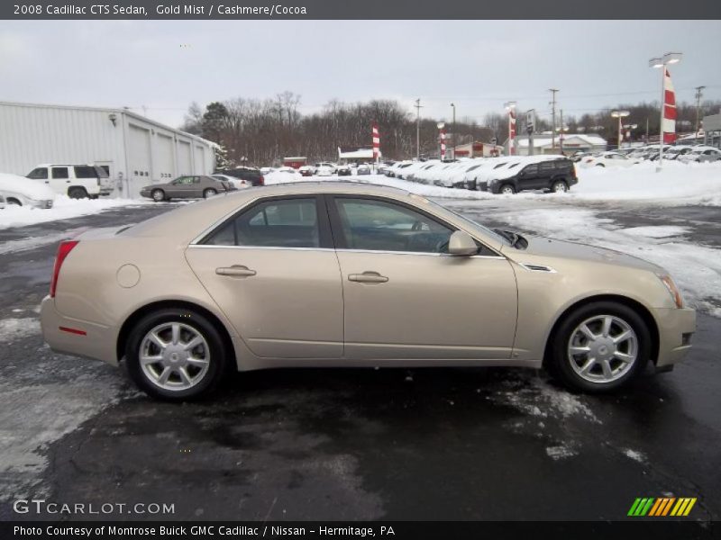 Gold Mist / Cashmere/Cocoa 2008 Cadillac CTS Sedan