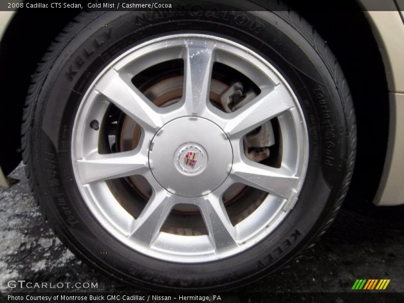 Gold Mist / Cashmere/Cocoa 2008 Cadillac CTS Sedan