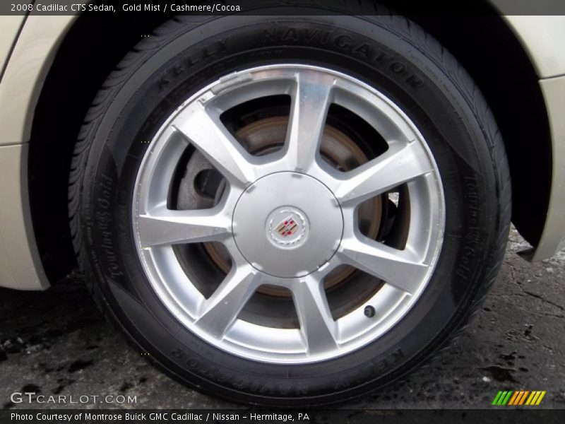Gold Mist / Cashmere/Cocoa 2008 Cadillac CTS Sedan