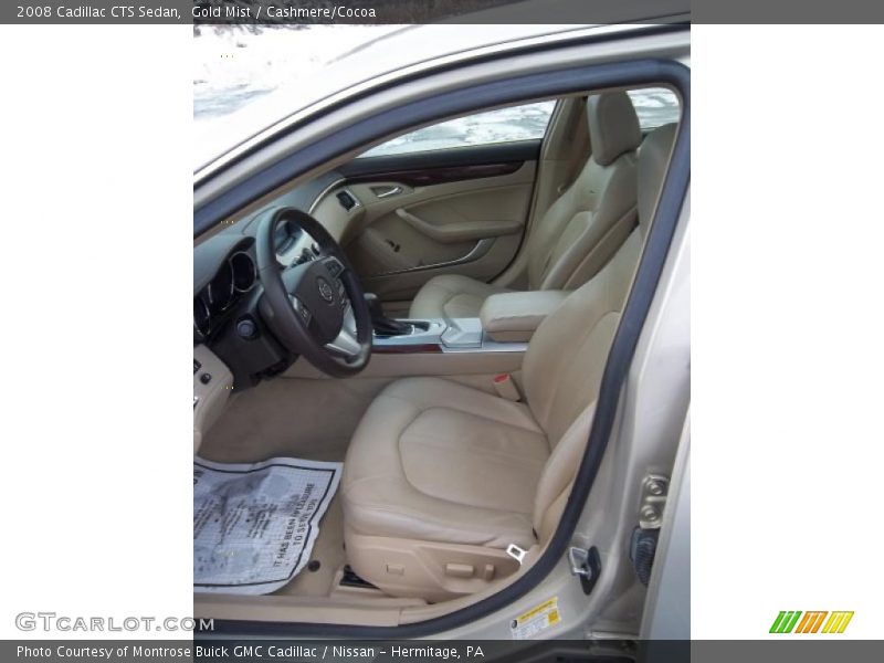 Gold Mist / Cashmere/Cocoa 2008 Cadillac CTS Sedan