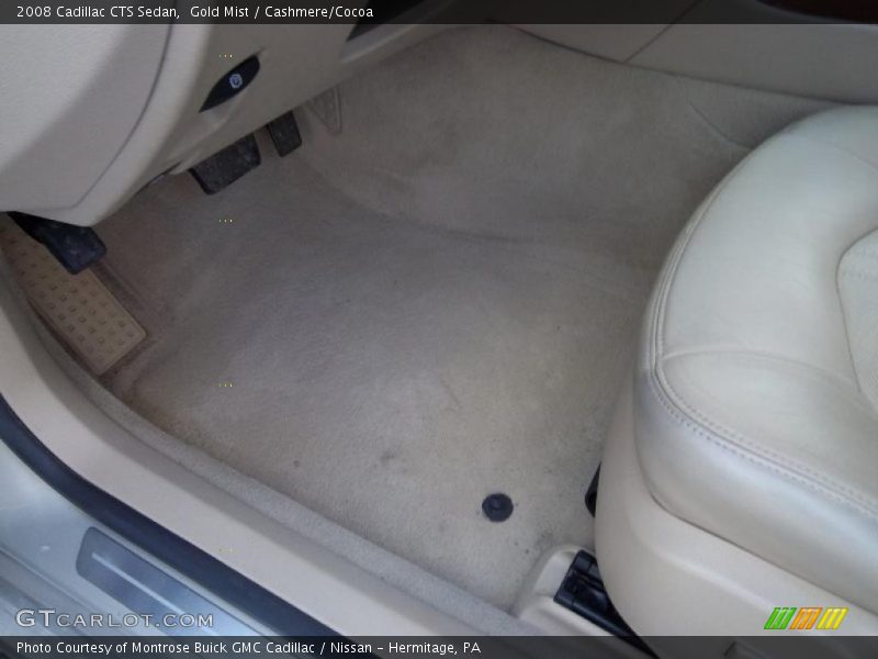Gold Mist / Cashmere/Cocoa 2008 Cadillac CTS Sedan