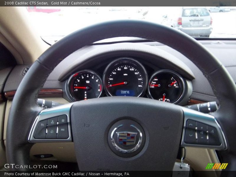 Gold Mist / Cashmere/Cocoa 2008 Cadillac CTS Sedan